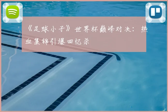 《足球小子》世界杯巅峰对决:热血集锦引爆回忆杀